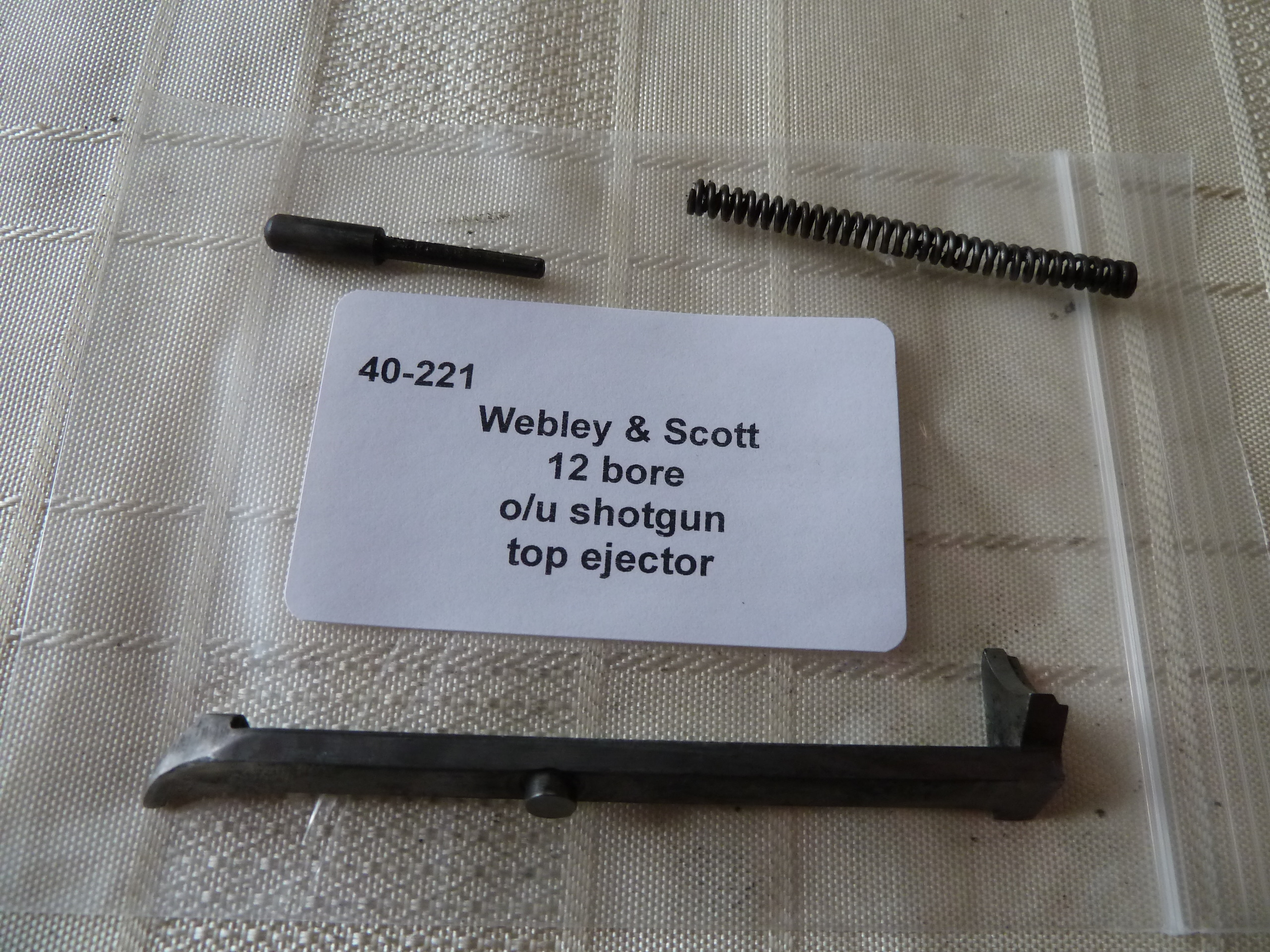 Webley & Scott 12 bore shotgun top ejector