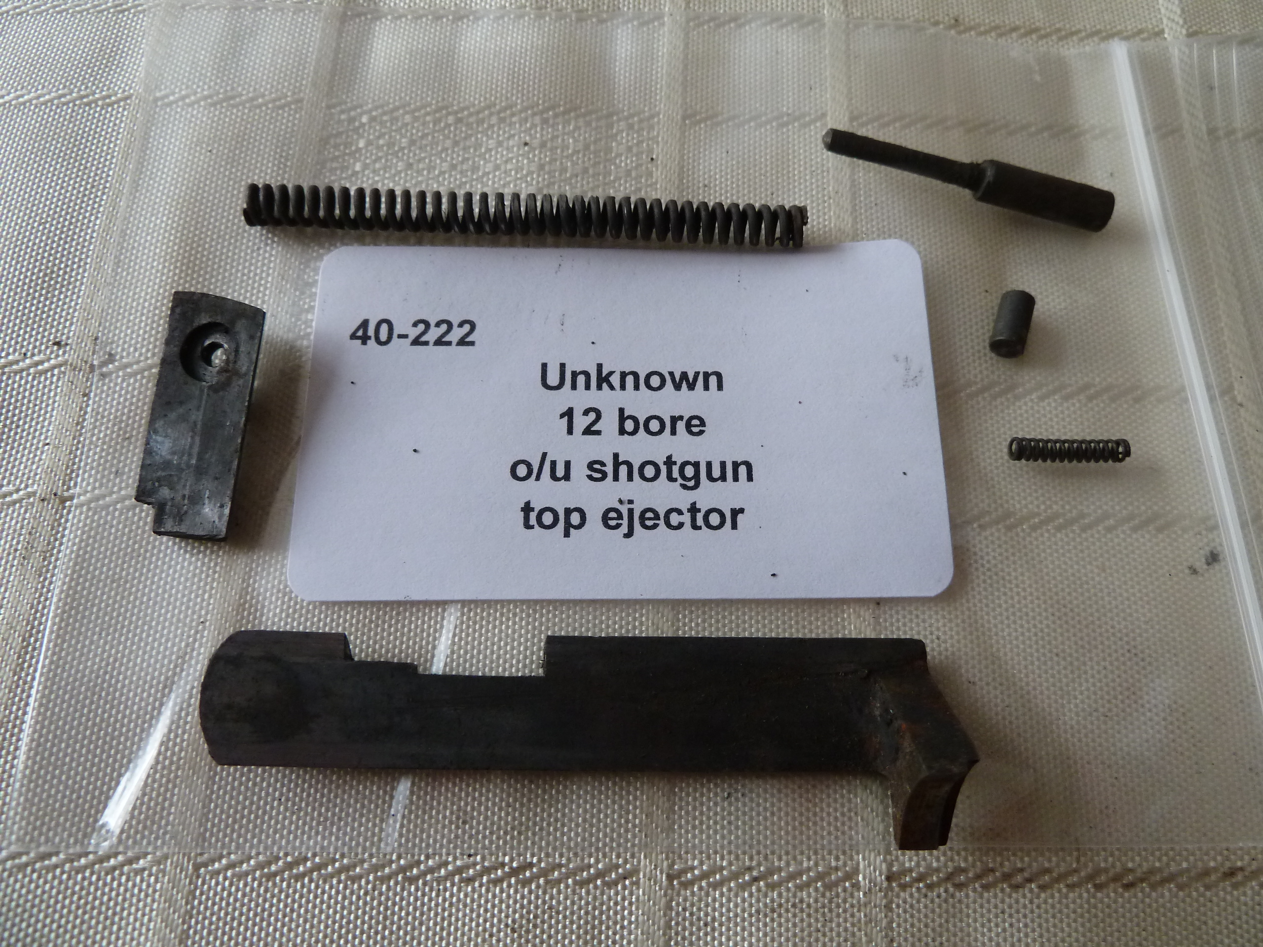 Unknown 12 bore shotgun top ejector