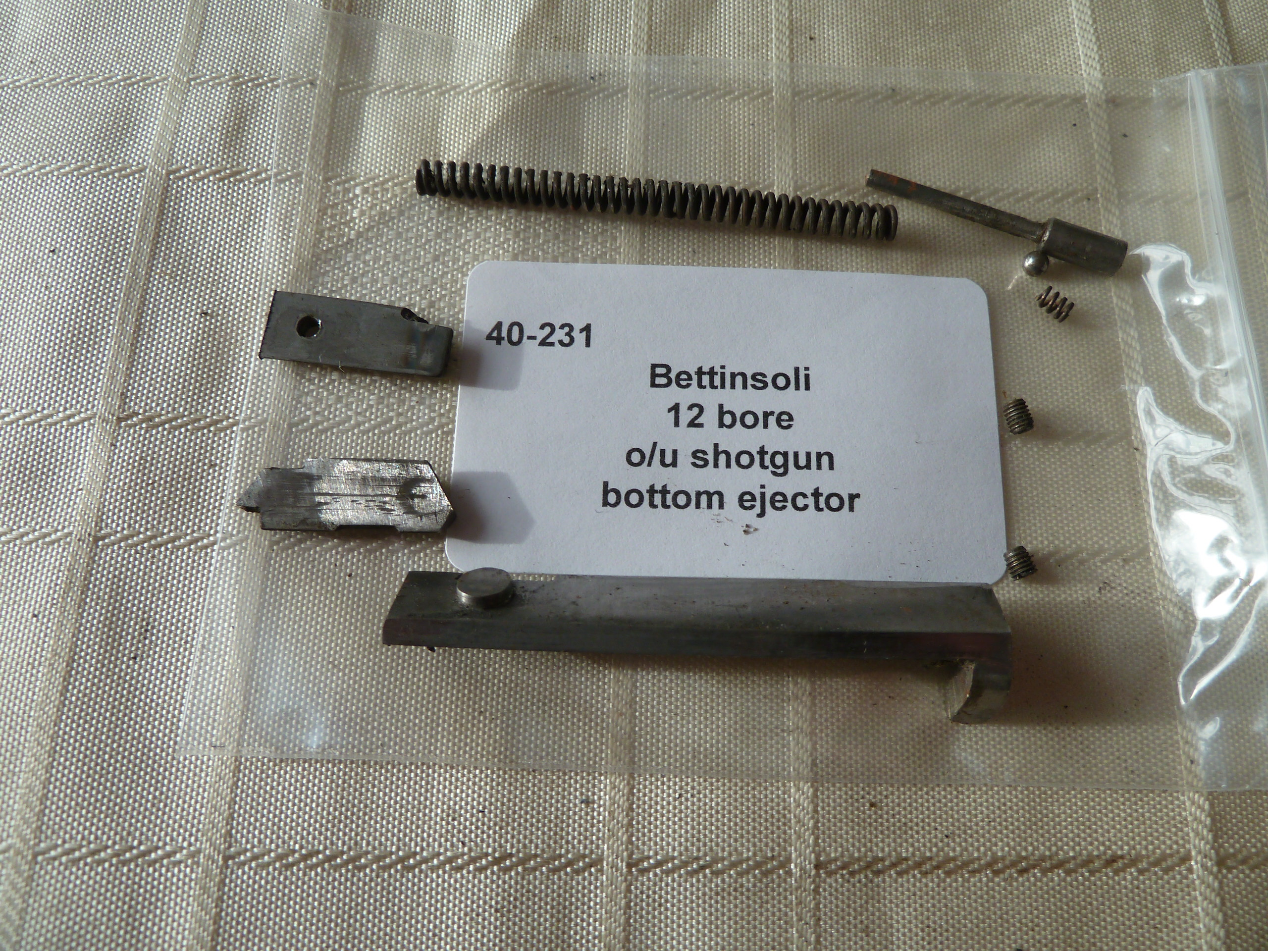 Bettinsoli 12 gauge shotgun bottom ejector