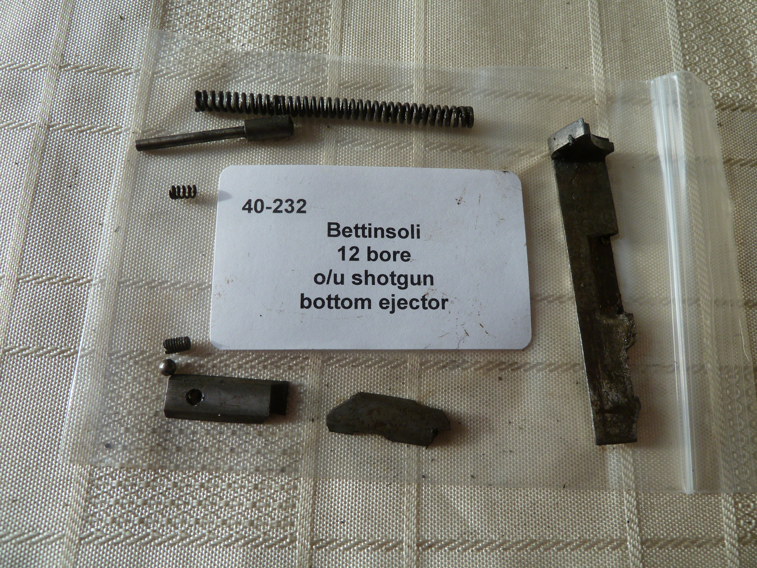 Bettinsoli shotgun bottom ejector