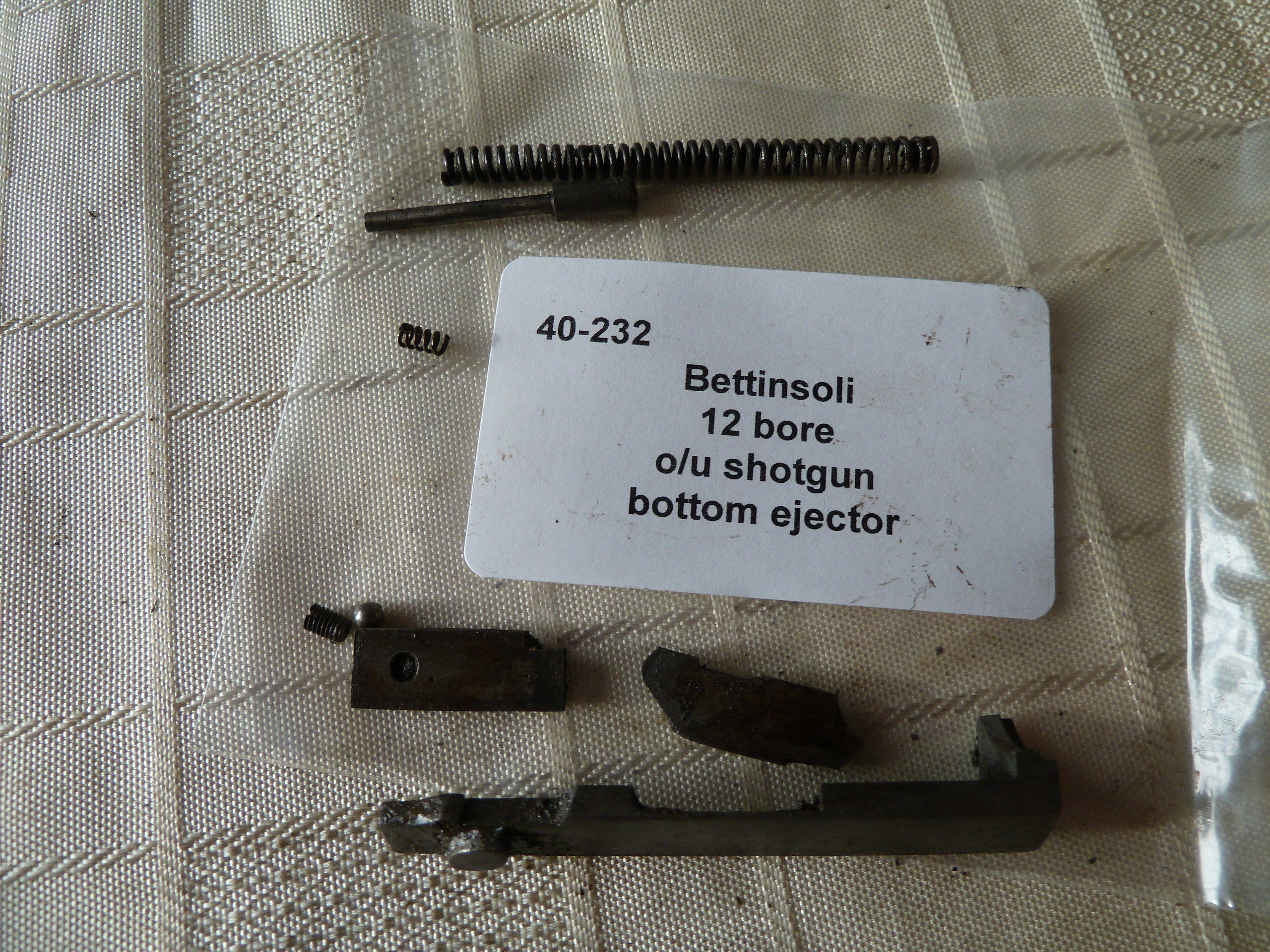 Bettinsoli shotgun bottom ejector