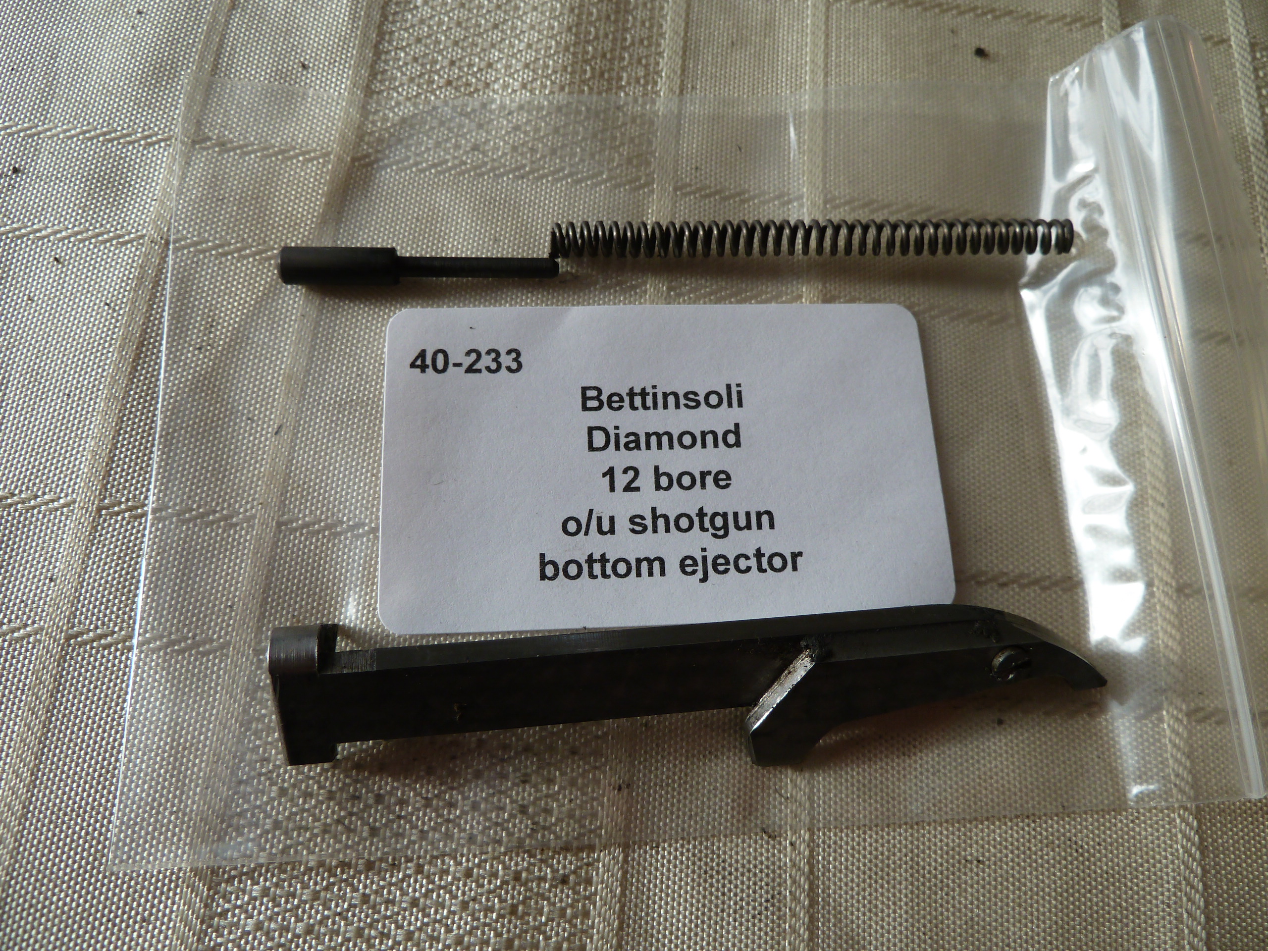 Bettinsoli Diamond shotgun bottom ejector