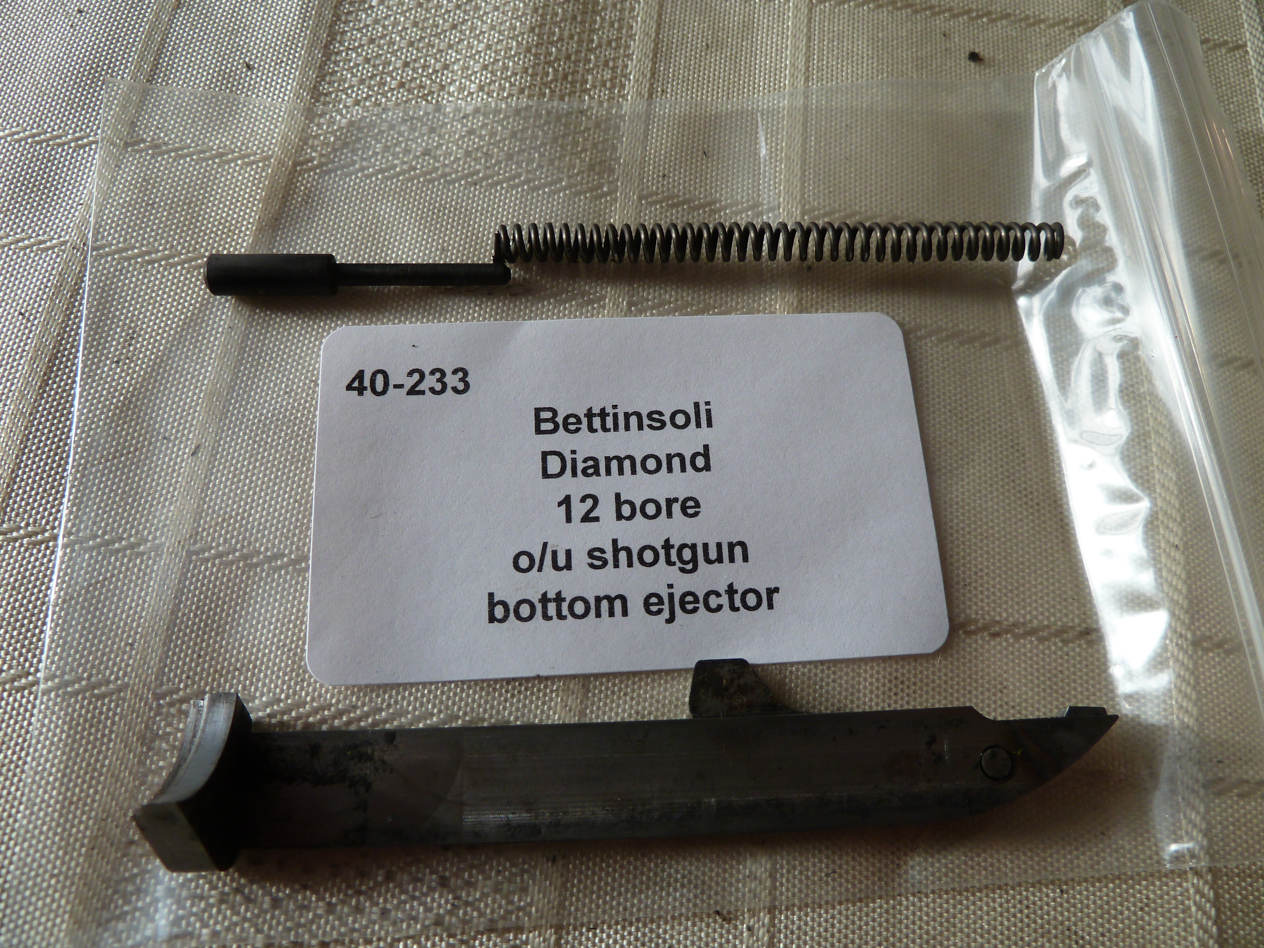 Bettinsoli Diamond shotgun bottom ejector