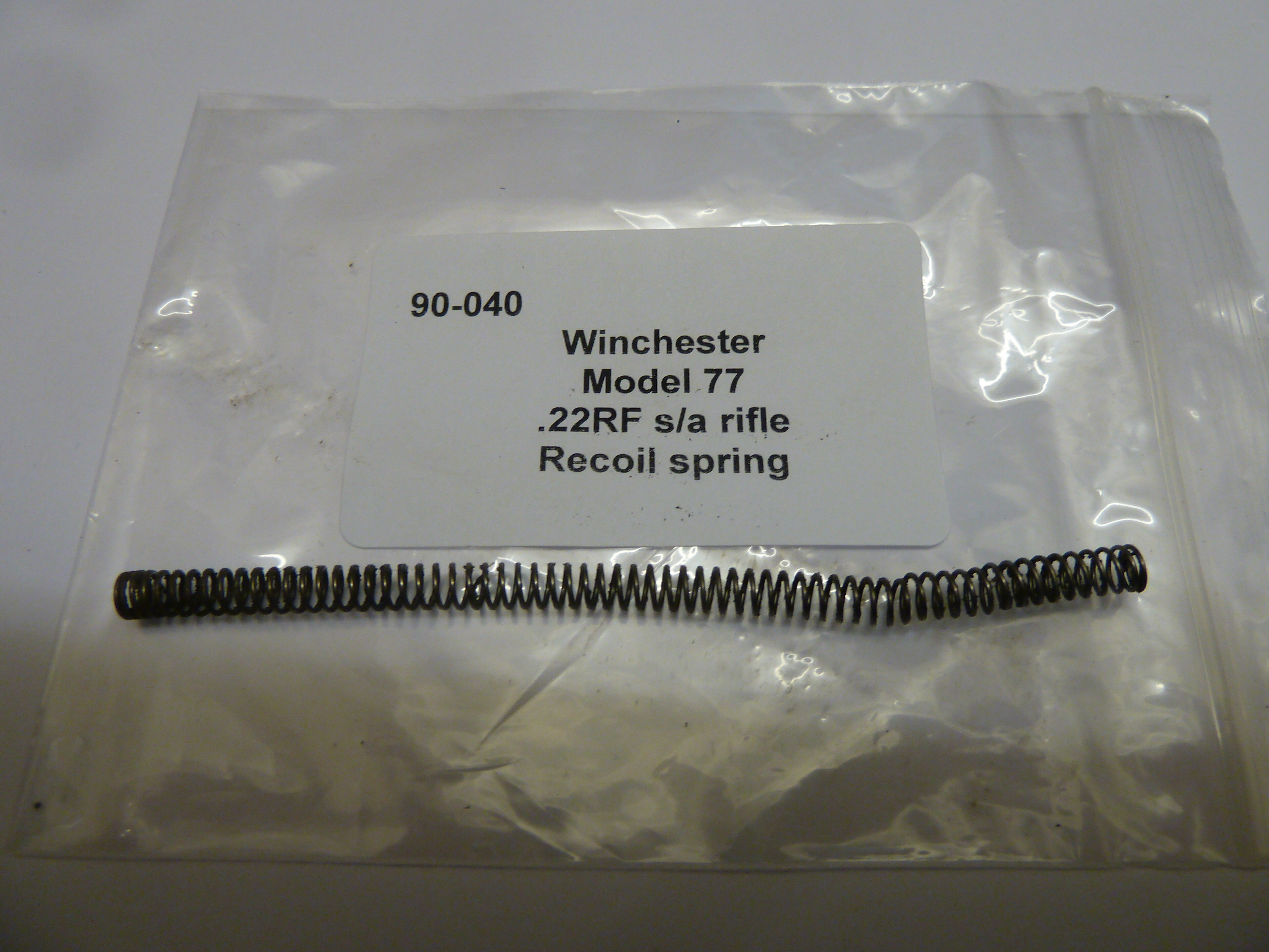 Winchester 77 rifle recoil spring