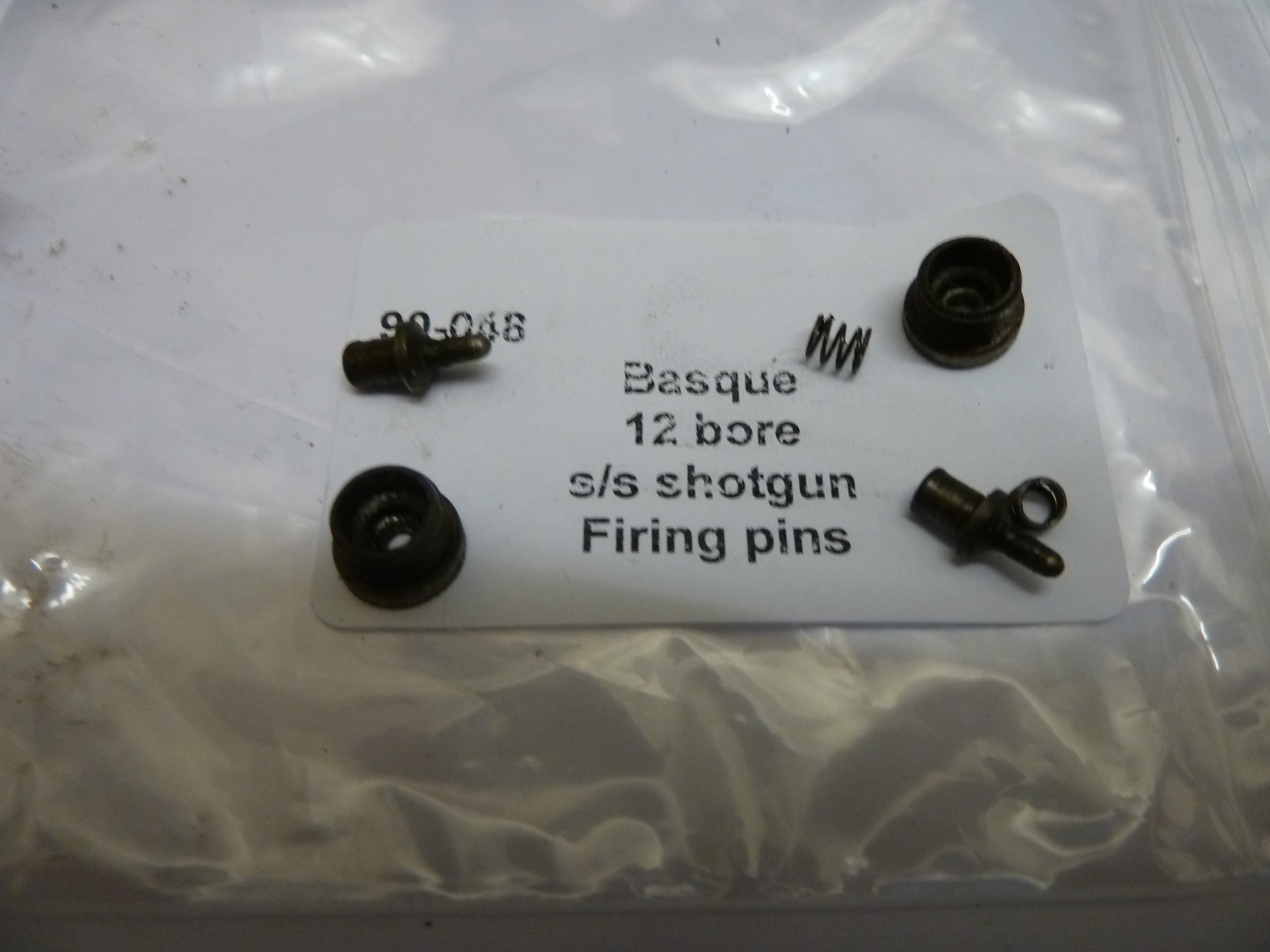 Basque 12 bore side by side shotgun firing pins