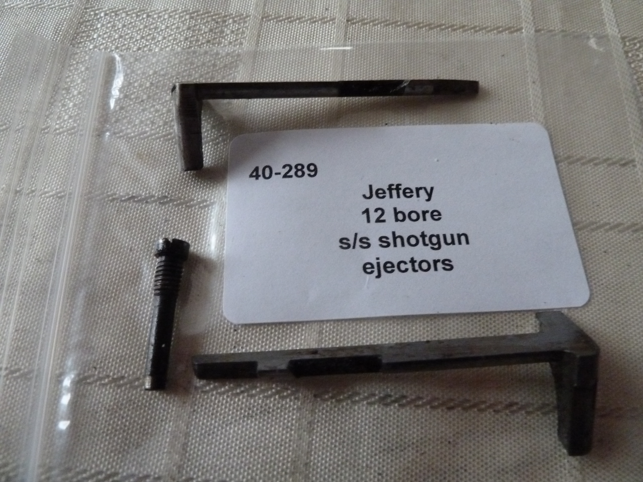Jeffery 12 gauge shotgun ejectors
