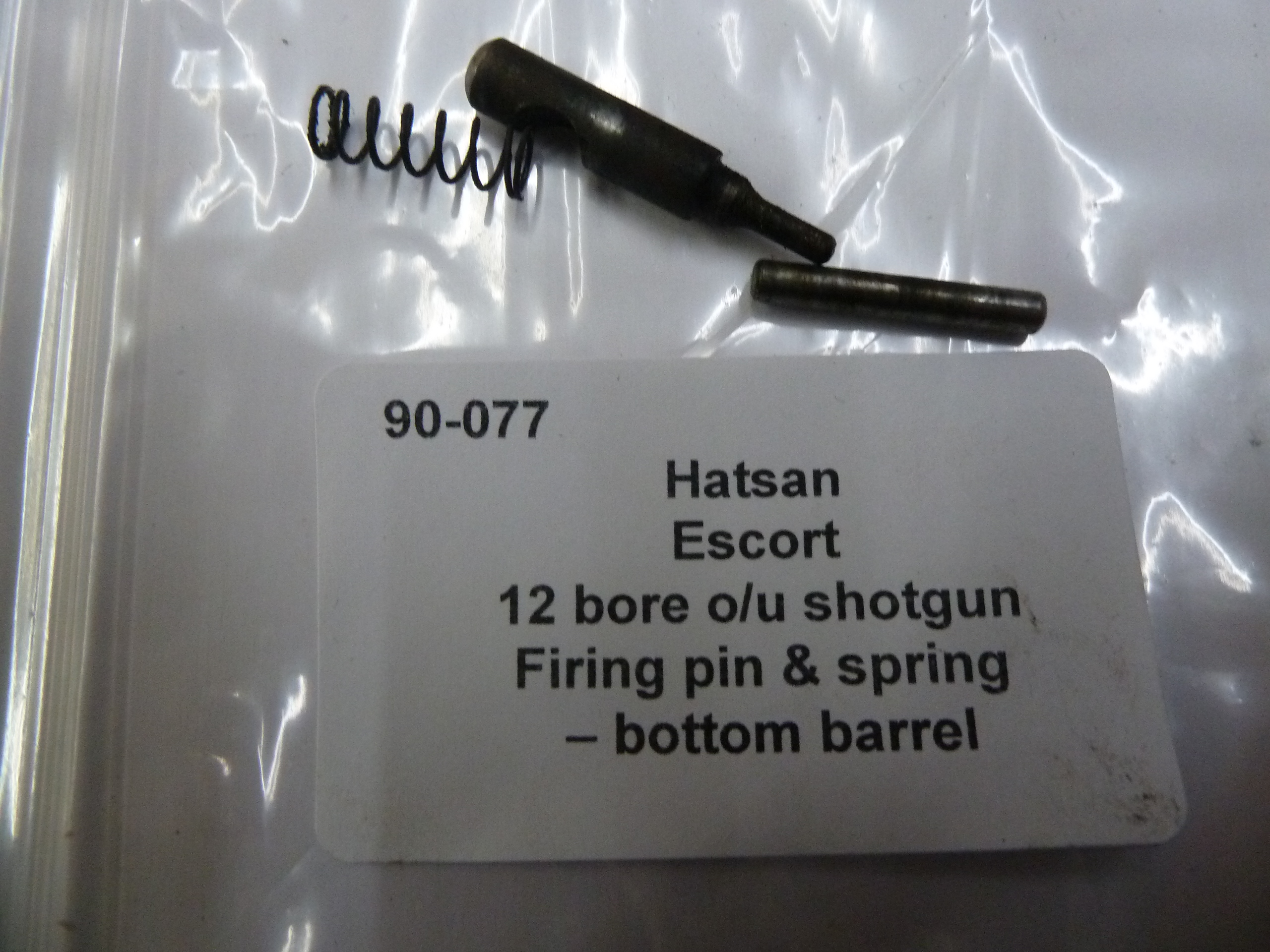 Hatsan over and under shotgun firing pin bottom barrel