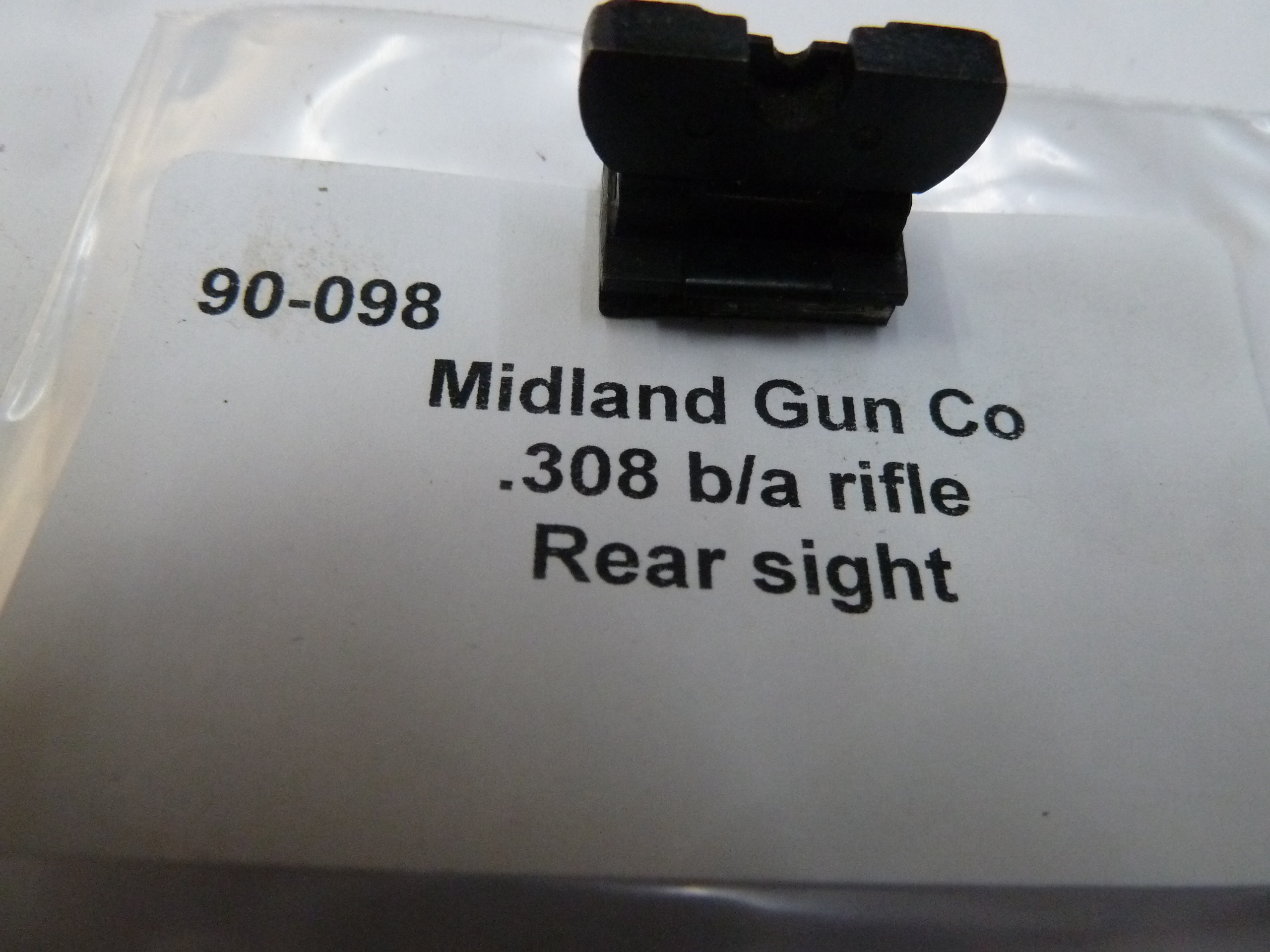 Midland .308 bolt action rifle rear sight