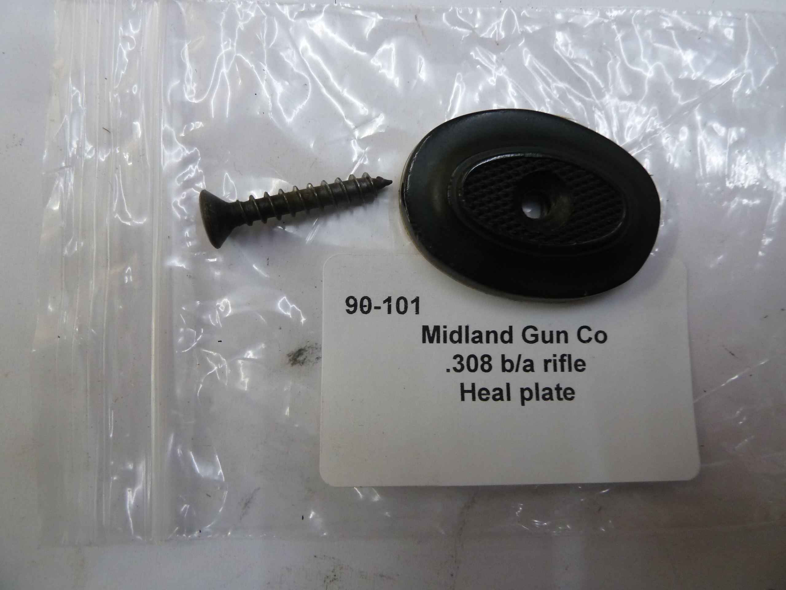 Midland .308 bolt action rifle heal plate
