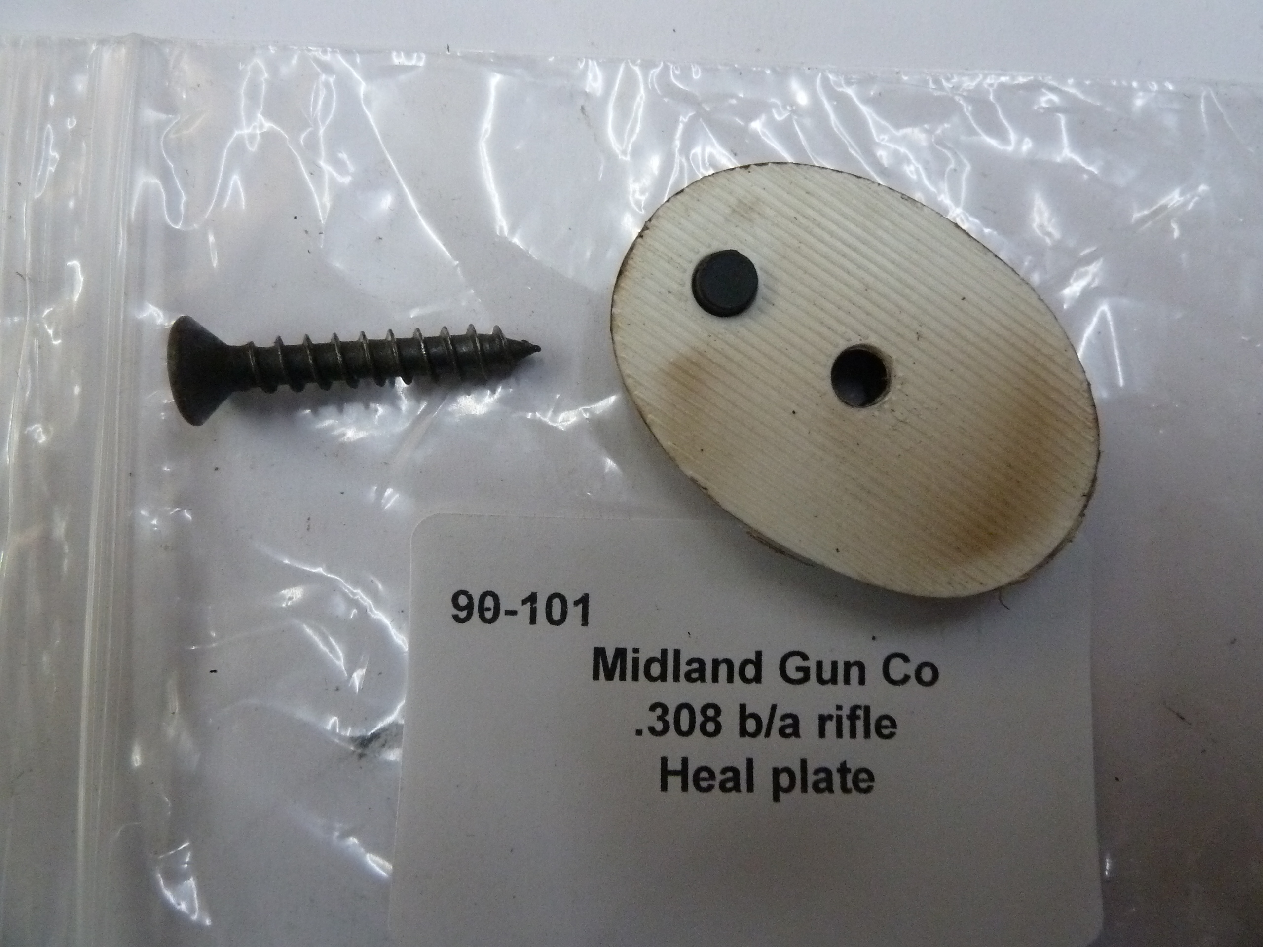 Midland .308 bolt action rifle heal plate