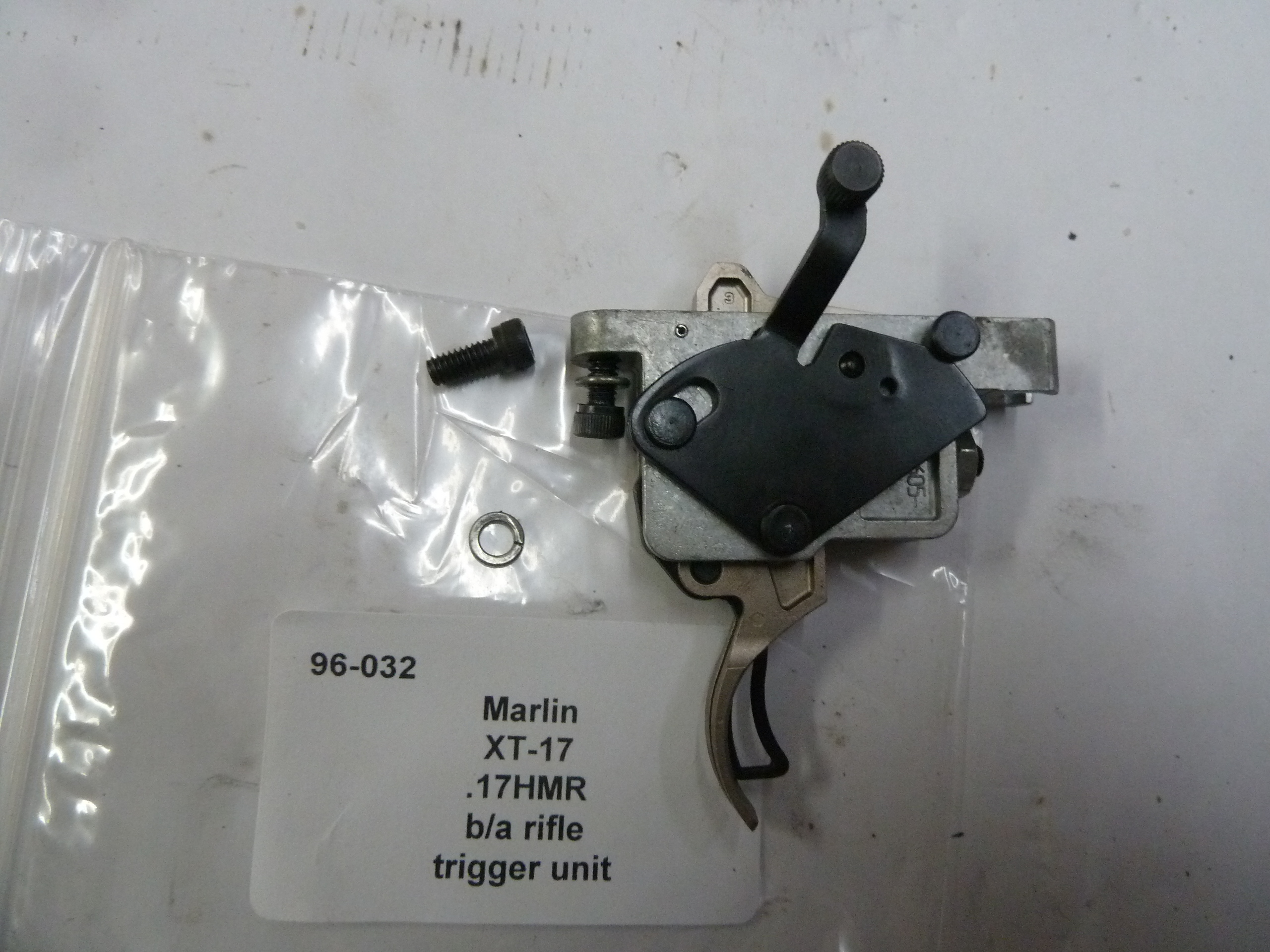 Marlin XT-17 bolt action rifle trigger unit
