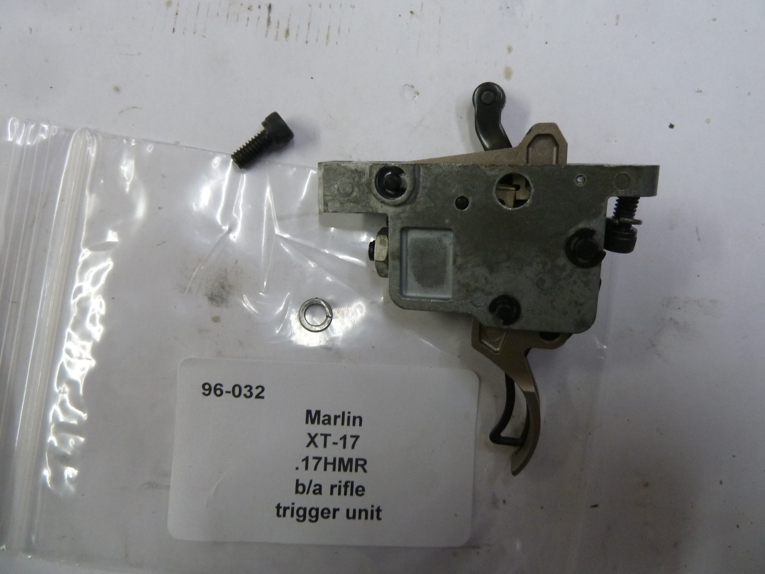 Marlin XT-17 bolt action rifle trigger unit