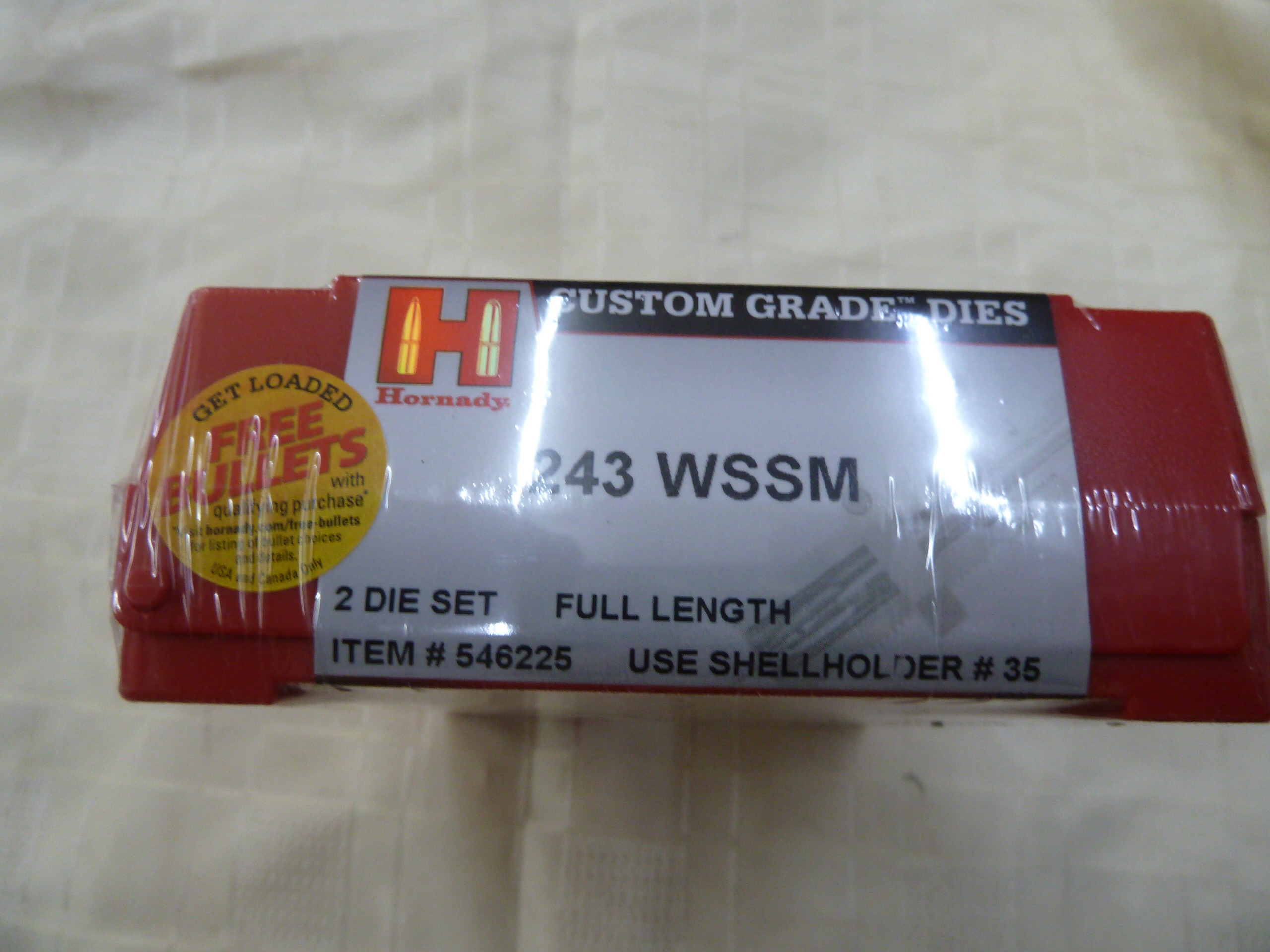 Hornady .243WSSM die