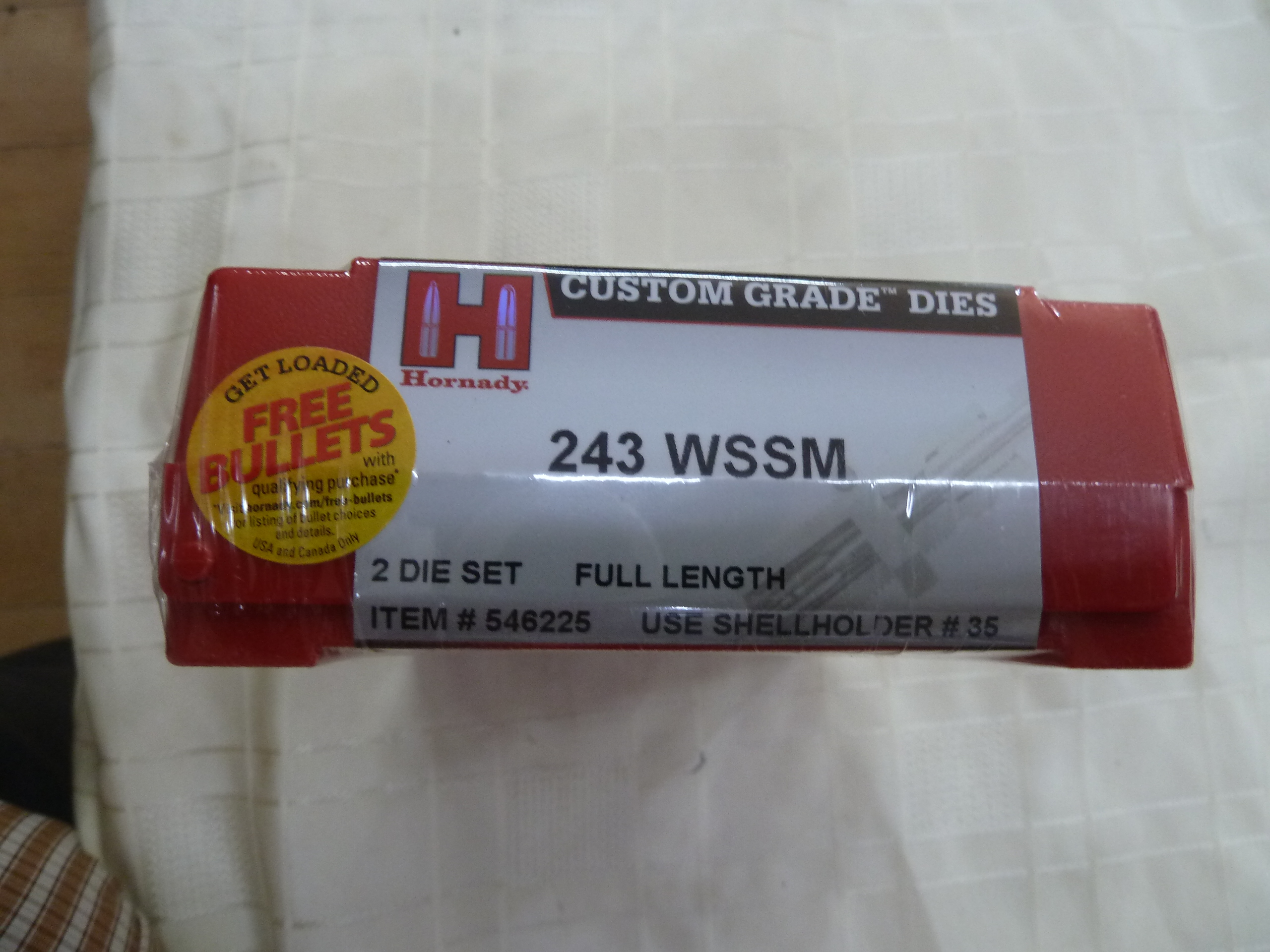 Hornady .243WSSM die