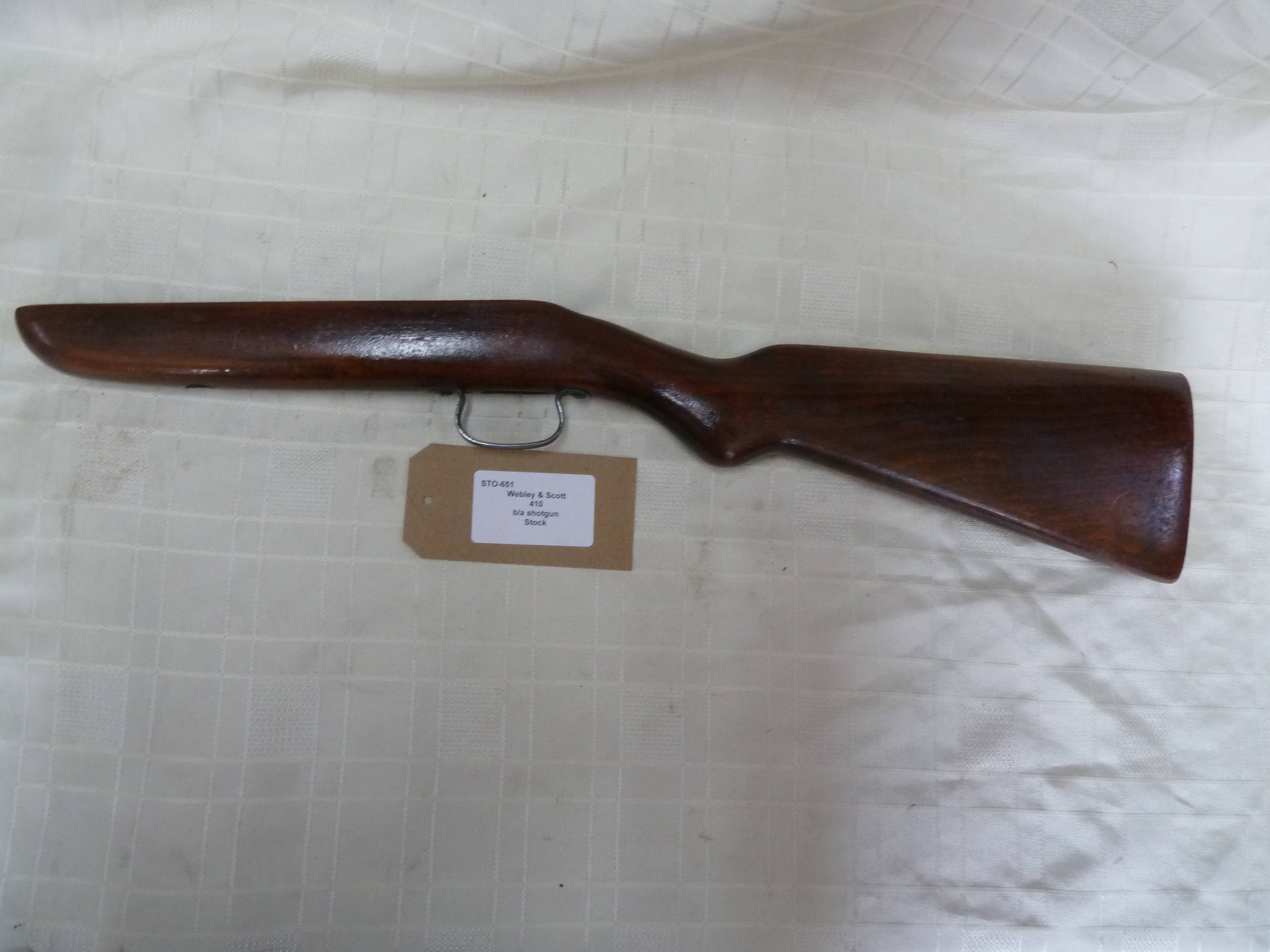 Webley & Scott bolt action shotgun stock