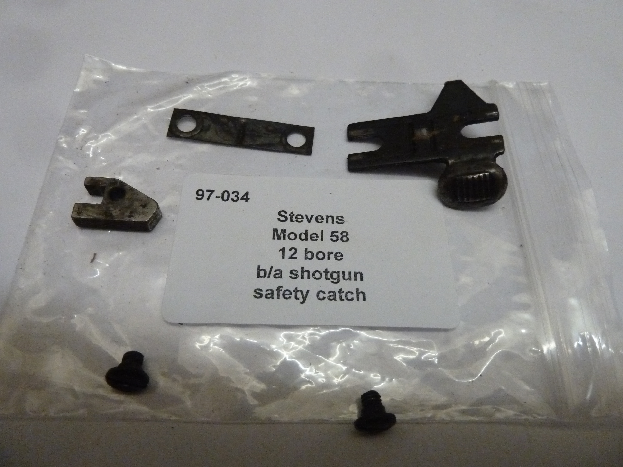 Stevens Model 58 shotgun safety catch