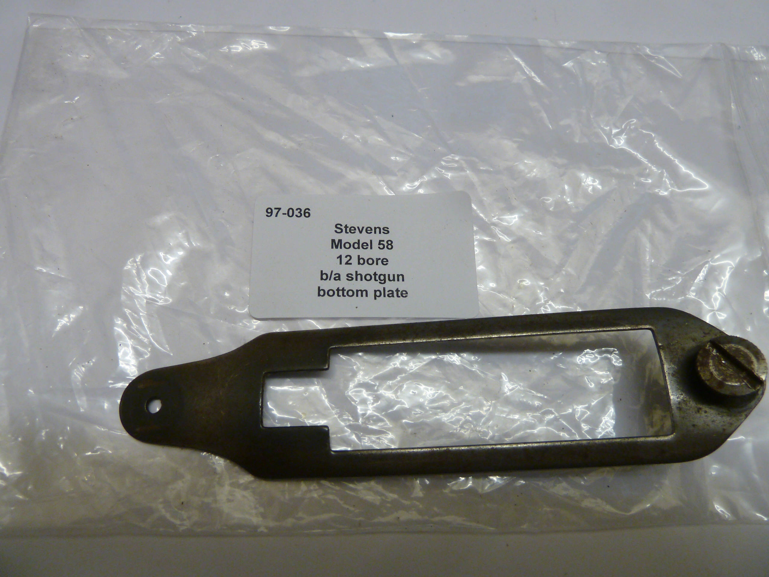 Stevens Model 58 shotgun bottom plate