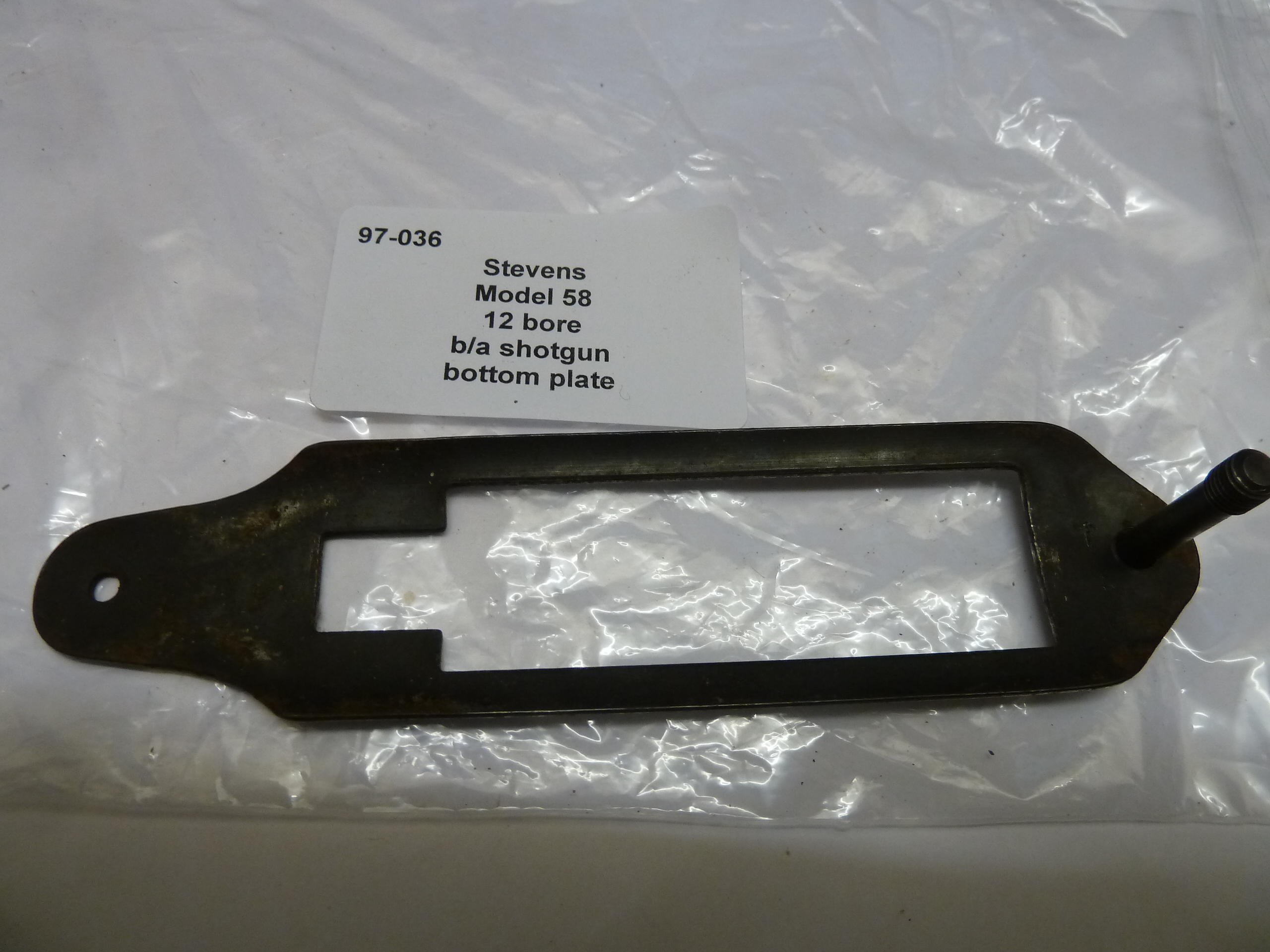 Stevens Model 58 shotgun bottom plate